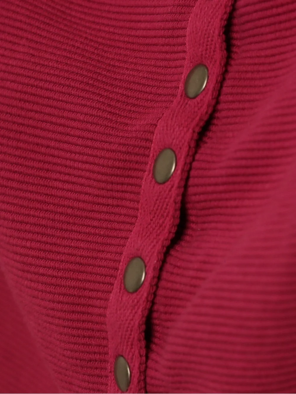 Maeve Anthropologie Magenta Off Shoulder Snap Front Top L